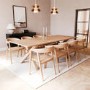 Large Oak Refectory Dining Table - Seats 10 - Anders