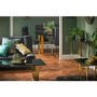 LPD Antibes Pair of Dining Chairs with Black Faux Leather with Polished Gold Legs