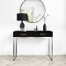 Black Dressing Table with 2 Drawers - Kaia