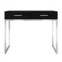 Black Dressing Table with 2 Drawers - Kaia