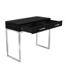 Black Dressing Table with 2 Drawers - Kaia