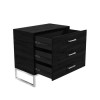 Black Chest of 3 Drawers - Kaia