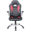 Talladega Racing Office Chair in Black and Red Faux Leather