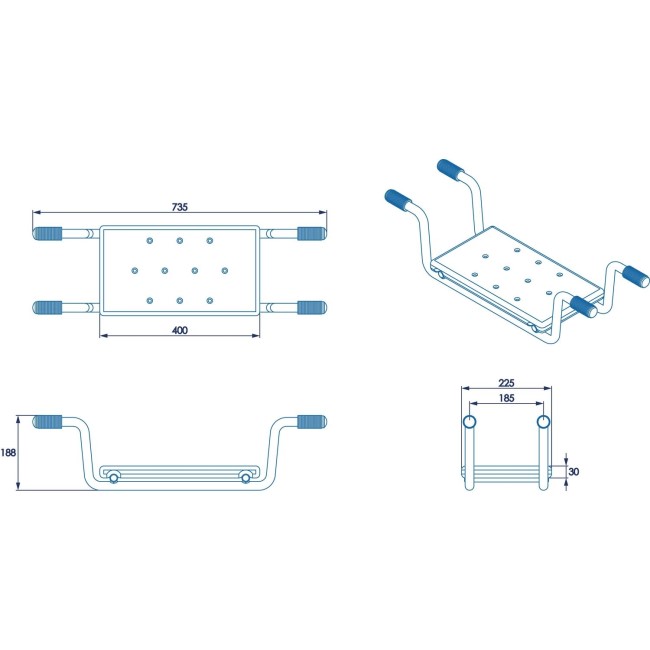 White Bath Seat - Croydex