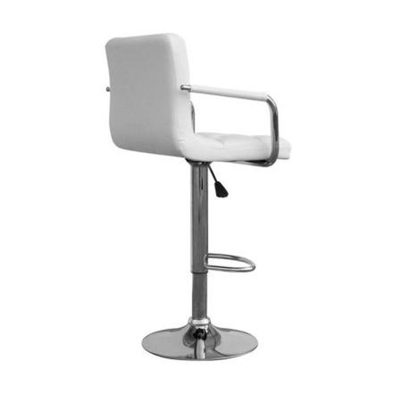 Appleby Leather Match White Bar Stools