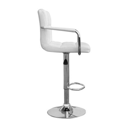 Appleby Leather Match White Bar Stools