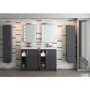 Grey Free Standing Bathroom Vanity Unit & Basin - W605 x H810mm
