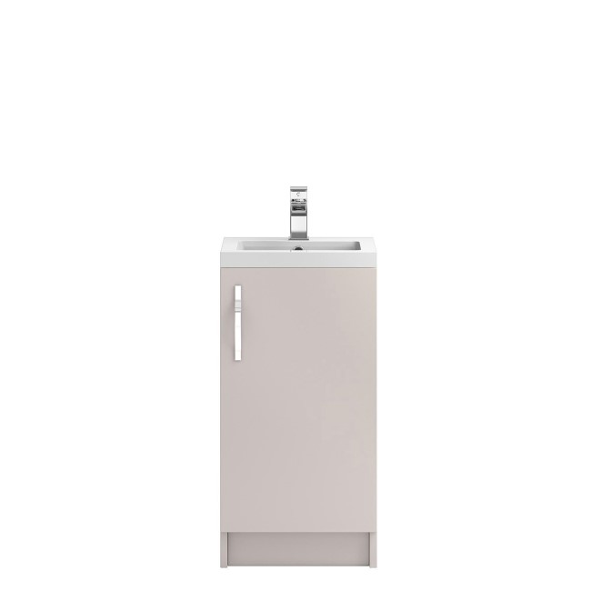 Cashmere Free Standing Bathroom Vanity Unit & Basin - W405 x H850mm