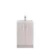 Cashmere Free Standing Bathroom Vanity Unit &amp; Basin - W505 x H850mm