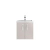 Cashmere Wall Hung Bathroom Vanity Unit &amp; Basin - W505 x H540mm