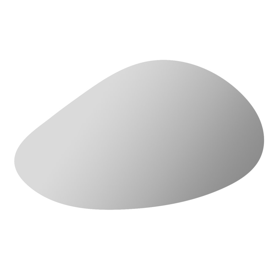 Pebble Backlit Wall Mirror with Battery Operated Lights 60x 100cm- Apollo