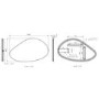 Pebble Backlit Wall Mirror with Battery Operated Lights 60x 100cm- Apollo