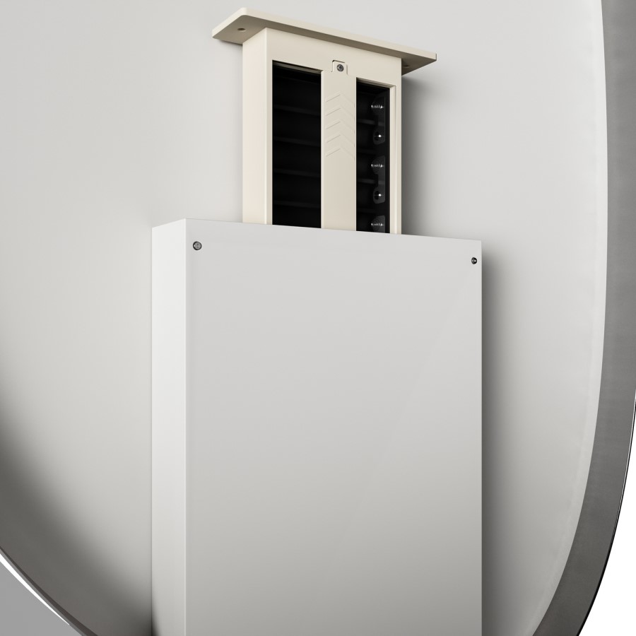Pebble Backlit Wall Mirror with Battery Operated Lights 50 x 80cm - Apollo