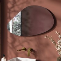 Pebble Frameless Bathroom Mirror 500 x 800mm - Apollo