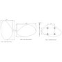 Pebble Frameless Bathroom Mirror 500 x 800mm - Apollo