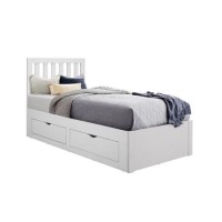 Aappleby Single Storage Bed in White