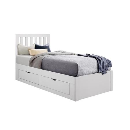 Aappleby Single Storage Bed in White