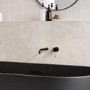 Black & Brass Wall Mounted Bath Mixer Tap - Arissa