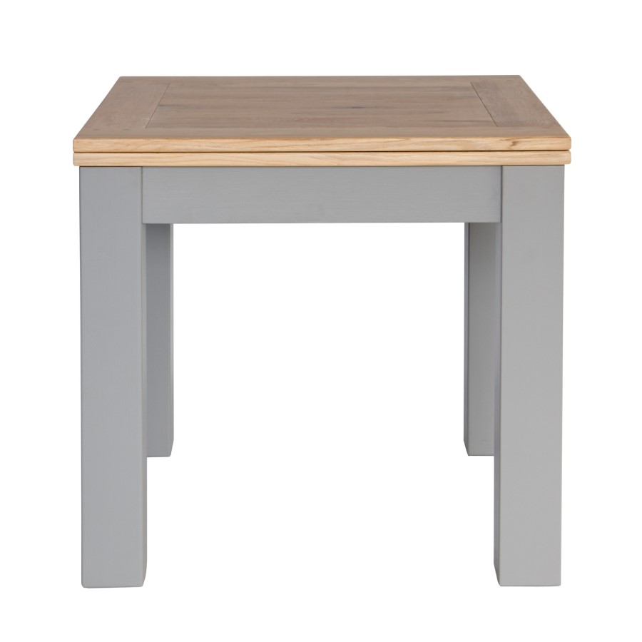 Genoa Grey Farmhouse Square Dining Flip Top Table - Willis and Gambier Range