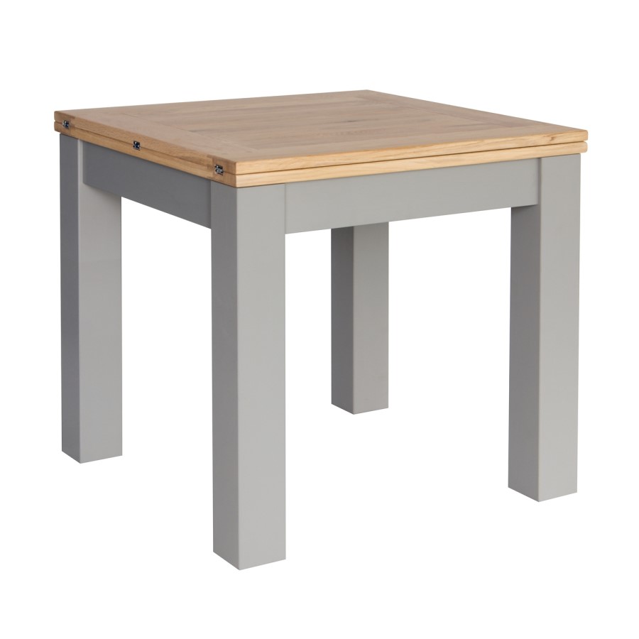 Genoa Grey Farmhouse Square Dining Flip Top Table - Willis and Gambier Range