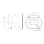 Semi Circle Backlit Heated Bathroom Mirror with Lights 800 x 700mm - Ara