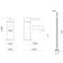 Brushed Brass Mono Basin Mixer Tap - Arissa