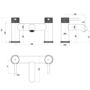 Brushed Bronze Fluted Bath Filler - Arissa