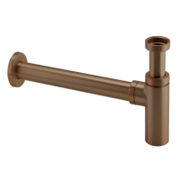 Brushed Bronze Round Basin Bottle Trap - Arissa