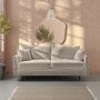 GRADE A3 - Beige 3 Seater Chenille Fabric Pocket Sprung Sofa - Archie