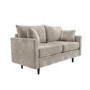 GRADE A2 - Beige 2 Seater Chenille Fabric Pocket Sprung Sofa - Archie