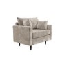 GRADE A1 - Beige Fabric Loveseat - Archie