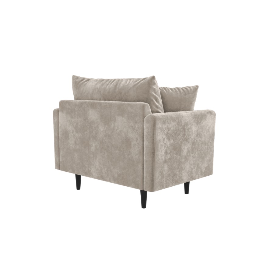 GRADE A2 - Beige Fabric Pocket Sprung Loveseat - Archie