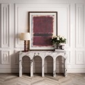 ARCCALCON Large White Marble Effect Console Table - Archie
