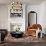 Small Square White Marble Effect Side Table - Archie