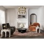 Small Square White Marble Effect Side Table - Archie
