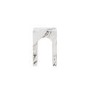 Small Square White Marble Effect Side Table - Archie