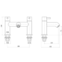 Chrome Bath Mixer Tap - Arissa