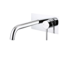 ARCHWMWBP Chrome Wall Mounted Bath Tap With Backing Plate - Arissa