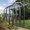 Rowlinson Wrenbury Black Metal Round Top Garden Arch
