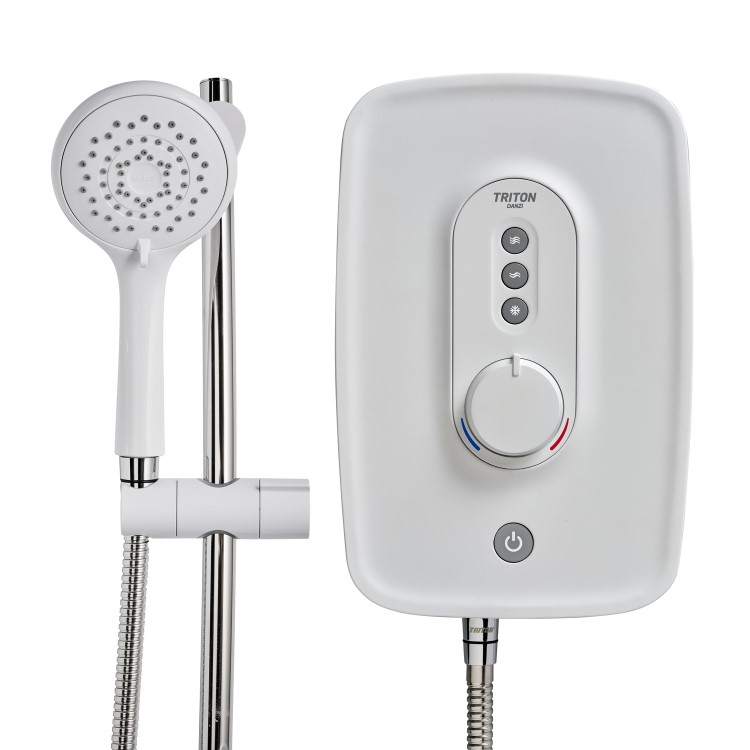 Triton Danzi 8.5kW Gloss White Electric Shower