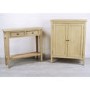 GRADE A1 - Narrow Light Wood Console Table with Drawers - Arelette