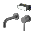 ARGMWMBMT Gunmetal Wall Mounted Basin Mixer With Easybox - Arissa