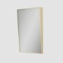 Rectangular Brass Angled Bathroom Mirror 500 x 800mm - Arissa