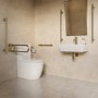 Brass Bathroom Grab Rail 600 x 77mm - Arissa