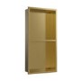 Brass Shower Niche with Shelf 305 x 610mm - Arissa