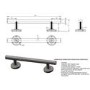 Brass Bathroom Grab Rail 700 x 77mm - Arissa