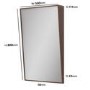 Rectangular Bronze Angled Bathroom Mirror 500 x 800mm - Arissa