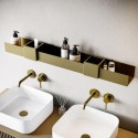 ARIBBSHE1000 Brass Bathroom Organiser Shelf 1000mm - Arissa