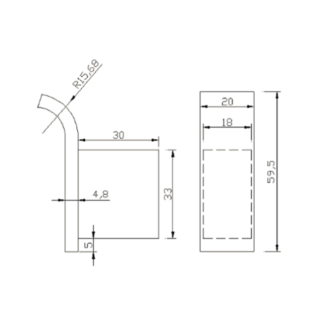 Chrome Robe Hook - Arissa