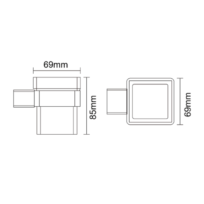 Chrome Tumbler Holder - Arissa